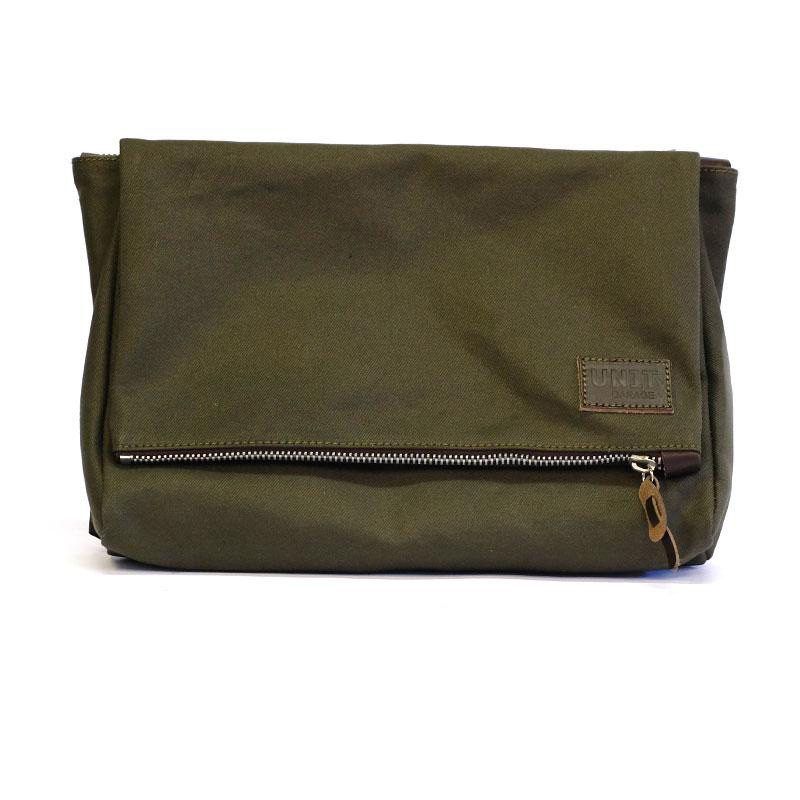 Fezzan canvas office bag - L'atelier Bleu Motostore