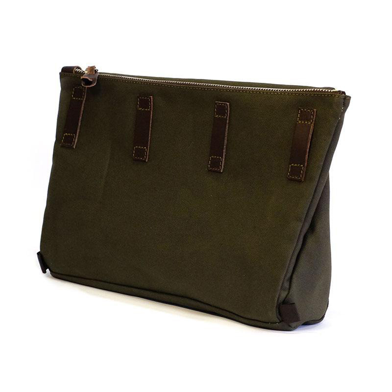 Fezzan canvas office bag - L'atelier Bleu Motostore