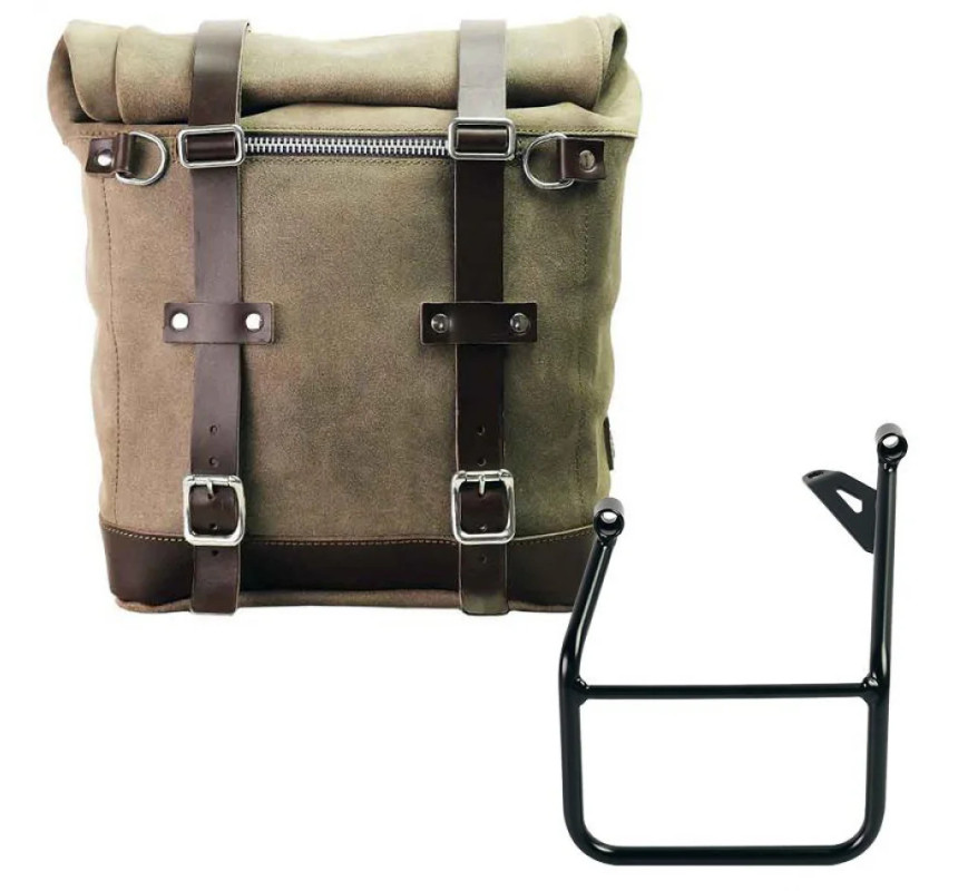 Sacoche scram en daim 22l-30l + support gauche pour R 1300GS