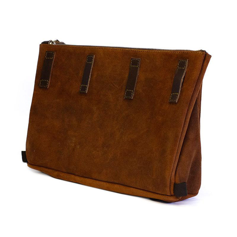 Fezzan suede office bag - L'atelier Bleu Motostore