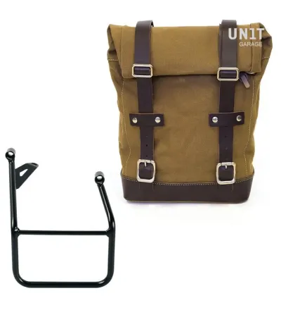 Sacoche latérale en toile 10l-14l + support droit pour R 1300GS