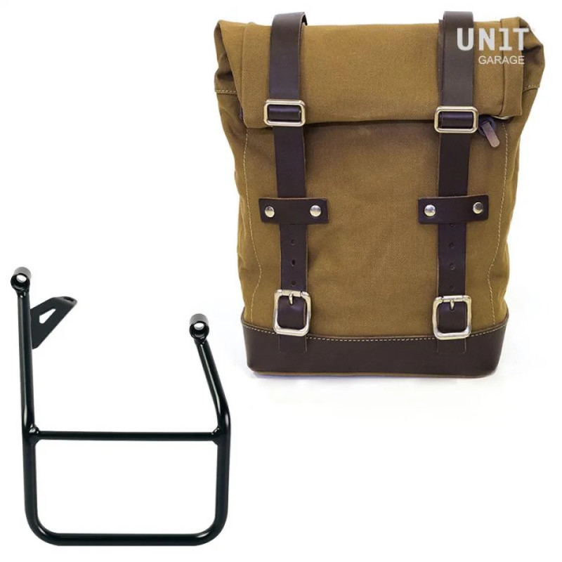 Sacoche latérale en toile 10l-14l + support droit pour R 1300GS