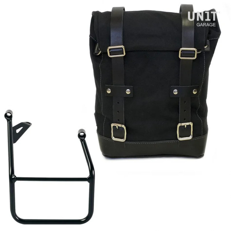 Sacoche latérale en toile 10l-14l + support droit pour R 1300GS