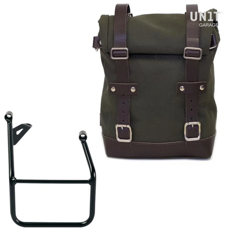 Sacoche latérale en toile 10l-14l + support droit pour R 1300GS