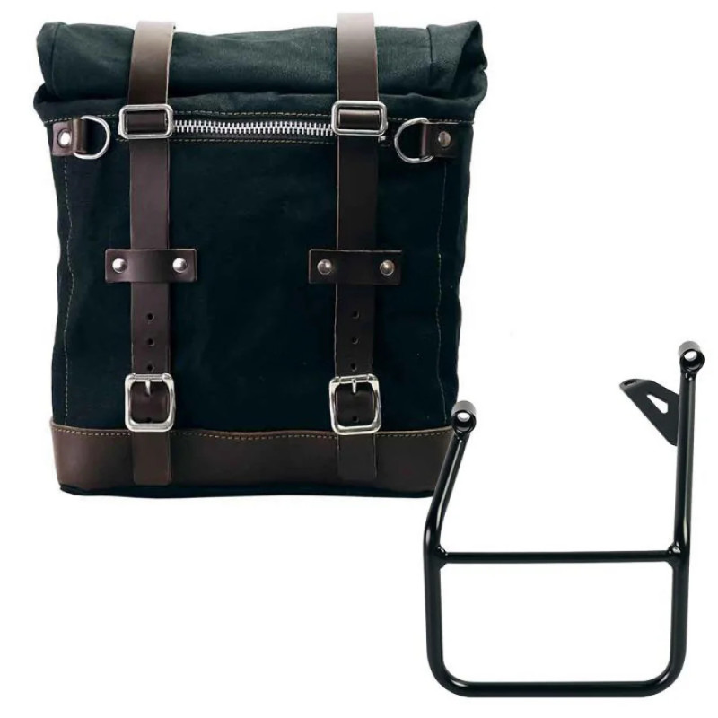 Sacoche latérale en toile 10l-14l + support gauche pour R 1300GS