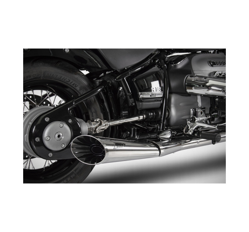 Silencieux inox poli pour BMW R 18 | Zard