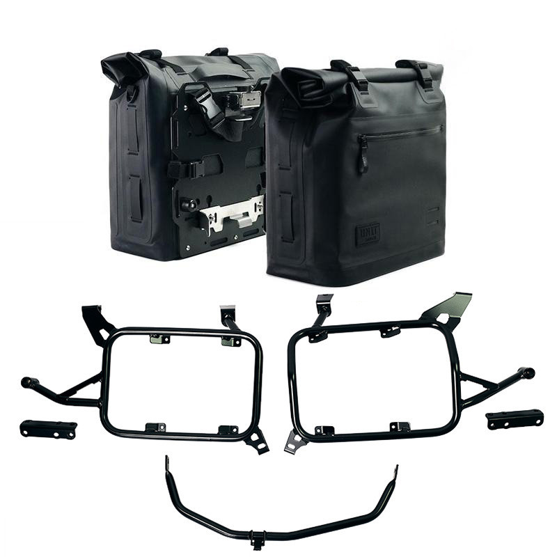 Sacoches latérales Khali en TPU 35L-45L + supports verrouillables + supports pour F 900GS ADV - L'atelier Bleu Motostore