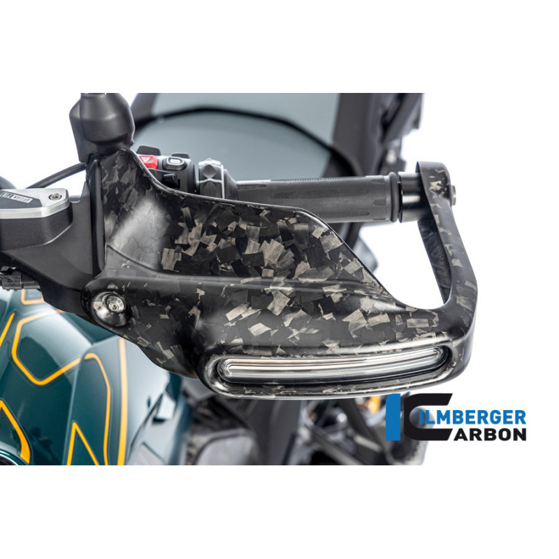 Protège-main avec support de clignotant gauche carbone pour BMW R 1300 GS & GSA | Ilmberger Carbon