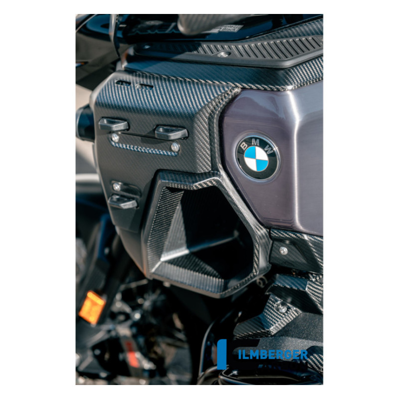 Habillage de radiateur gauche percé pour support de valise carbone pour BMW R 1300 GS Adventure | Ilmberger Carbon