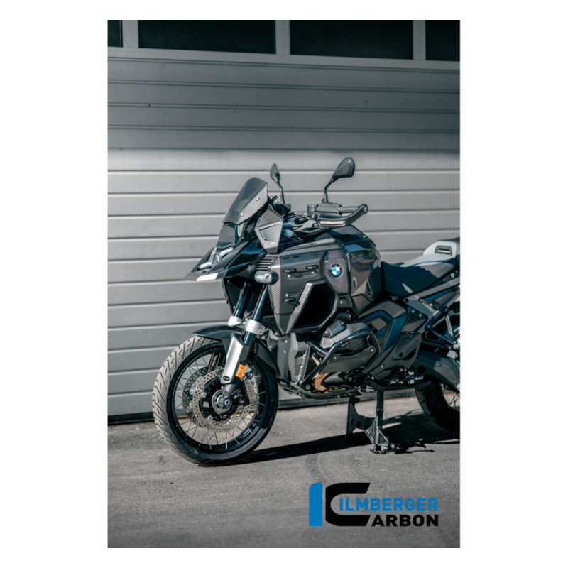 Habillage de radiateur gauche percé pour support de valise carbone pour BMW R 1300 GS Adventure | Ilmberger Carbon