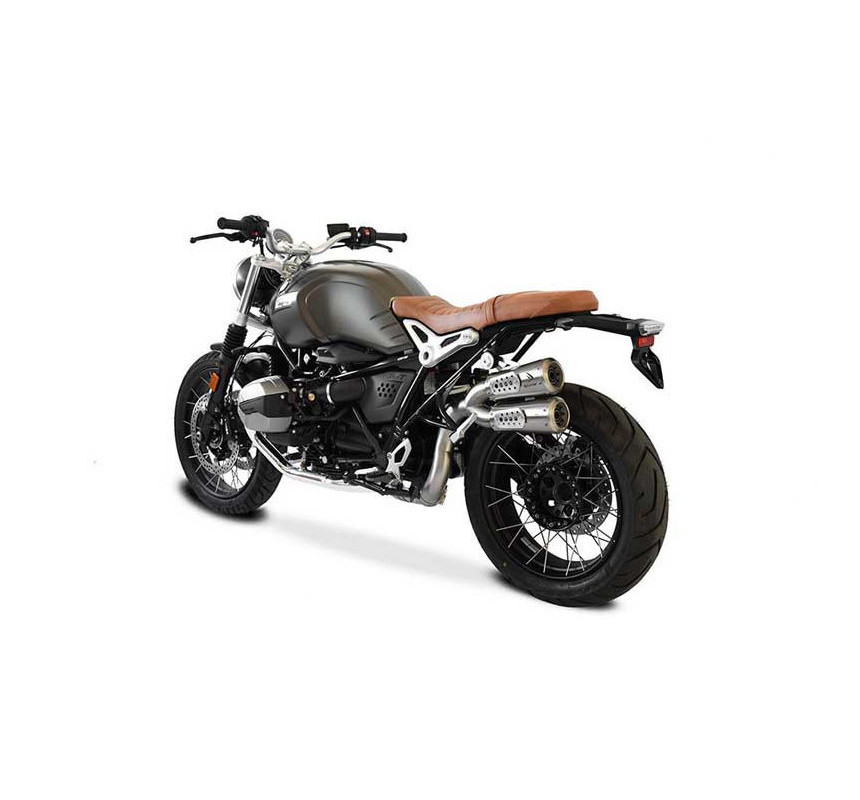 Double silencieux GP07 pour R nineT Scrambler & Urban GS