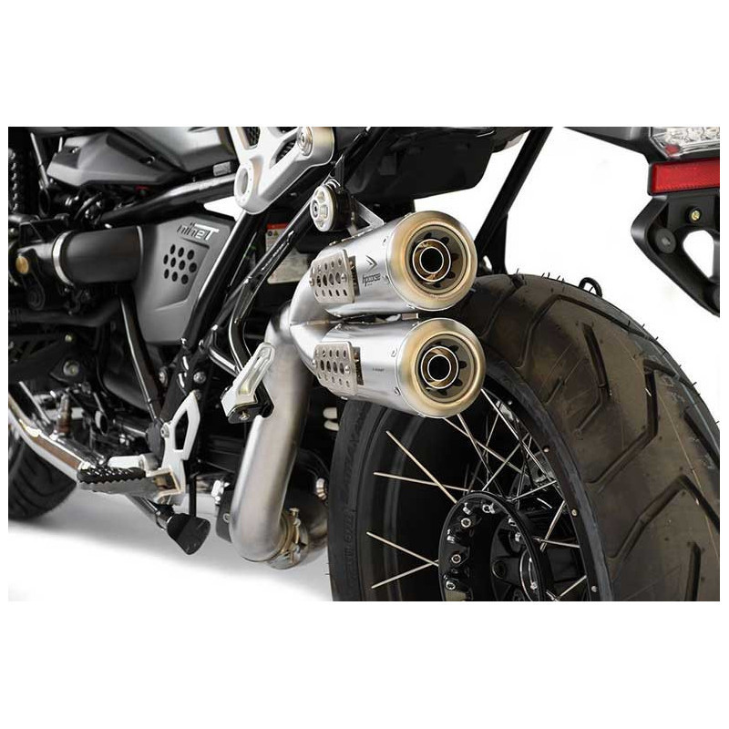 Double silencieux GP07 haut pour BMW R nineT | HP Corse