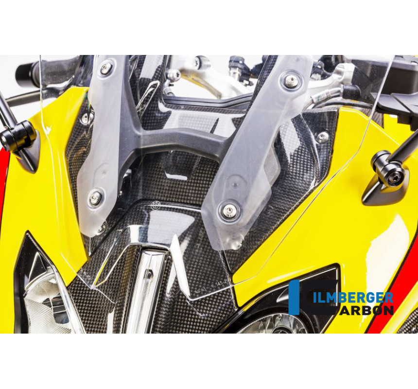 Cache supérieur de tête de fourche centrale carbone pour BMW R 1200 RS | Ilmberger Carbon