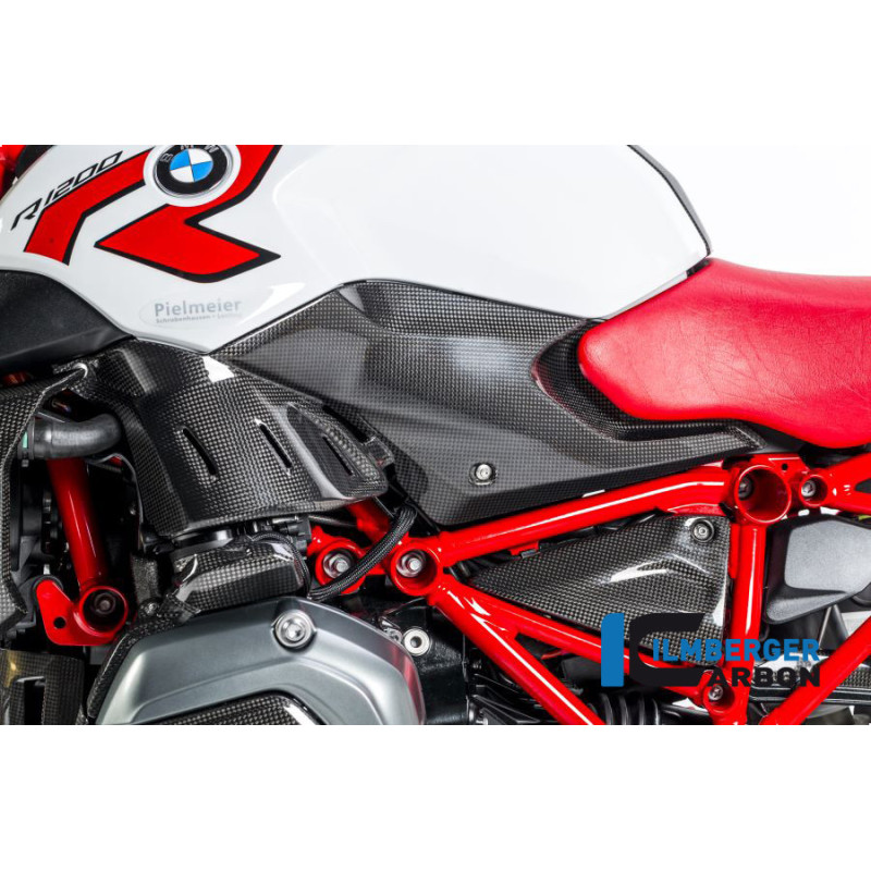 Flanc de réservoir bas gauche carbone pour BMW R 1200 R | Ilmberger Carbon