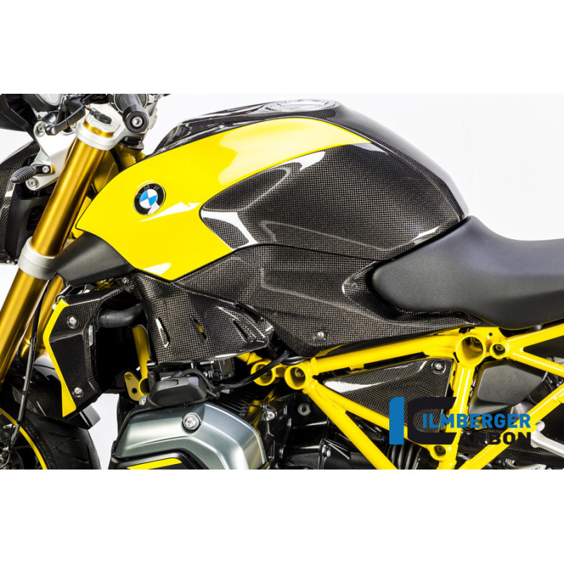 Flanc de réservoir bas gauche carbone pour BMW R 1200 R | Ilmberger Carbon