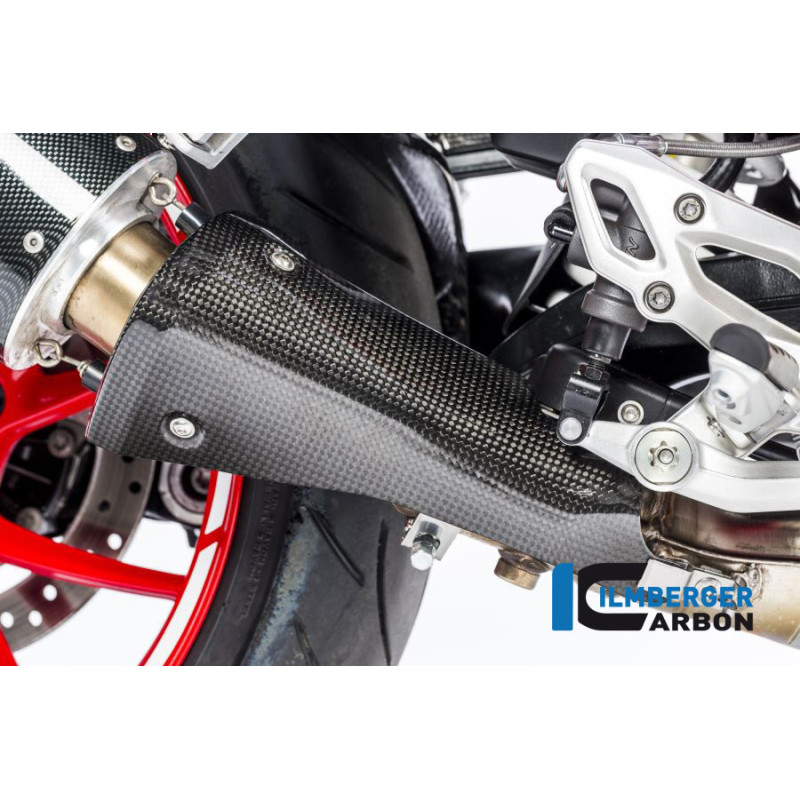 Protection thermique d'échappement carbone pour BMW R 1200 R & RS | Ilmberger Carbon