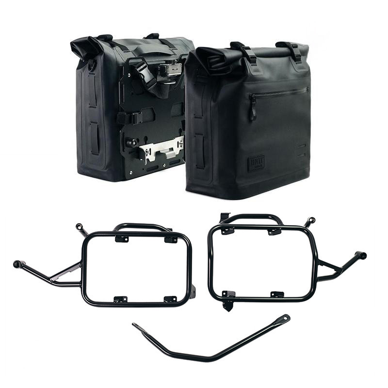 Sacoches latérales Khali en TPU 35L-45L + supports verrouillables + supports pour F 900GS - L'atelier Bleu Motostore