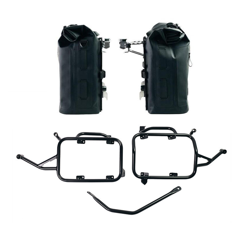 Khali TPU side panniers, 35L–45L + lockable mounts + mounts for the F 900GS – L'atelier Bleu Motostore