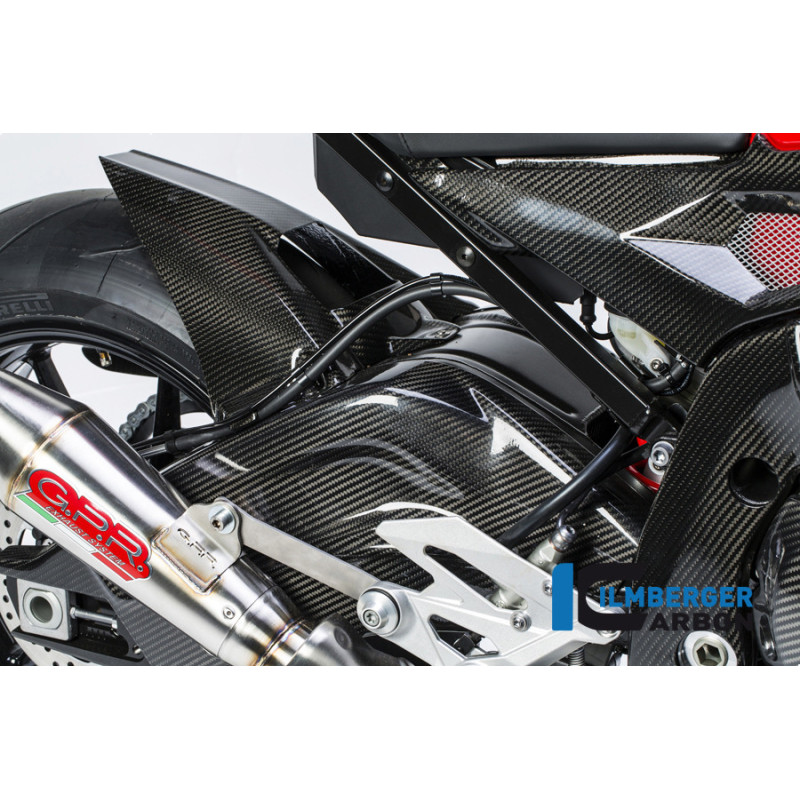 Garde-boue arrière avec protège-chaîne carbone pour BMW S 1000 R (E4) | Ilmberger Carbon