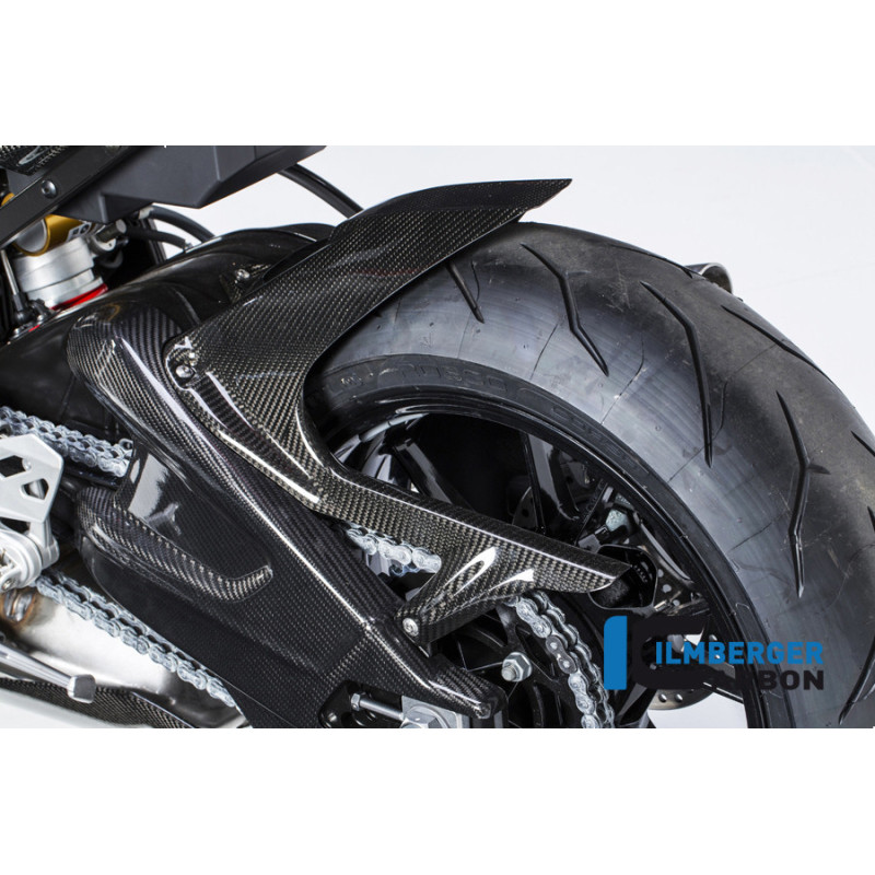 Garde-boue arrière avec protège-chaîne carbone pour BMW S 1000 R (E4) | Ilmberger Carbon