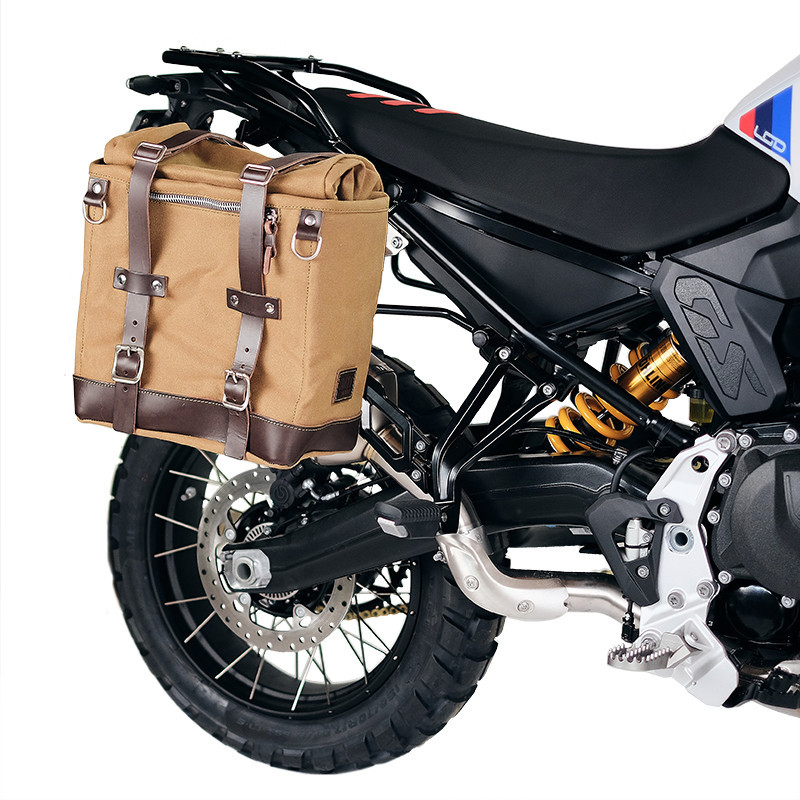 Sacoche latérale en toile 22L-30L + support droit pour F 900GS - L'atelier Bleu Motostore