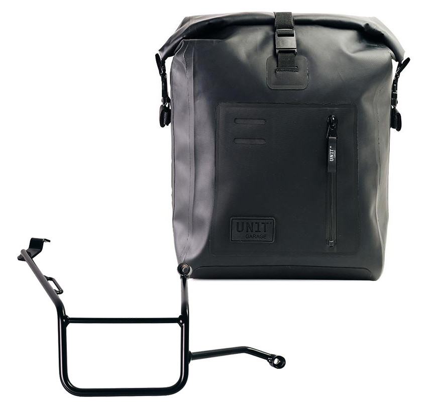 Khali TPU side pannier, 20L–26L, with right-hand mount for the F 900GS – L'atelier Bleu Motostore