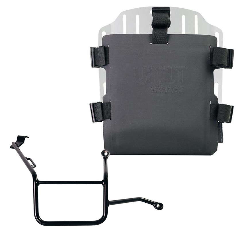 Porte-sacoche réglable en hypalon + support droit pour F 900GS - L'atelier Bleu Motostore