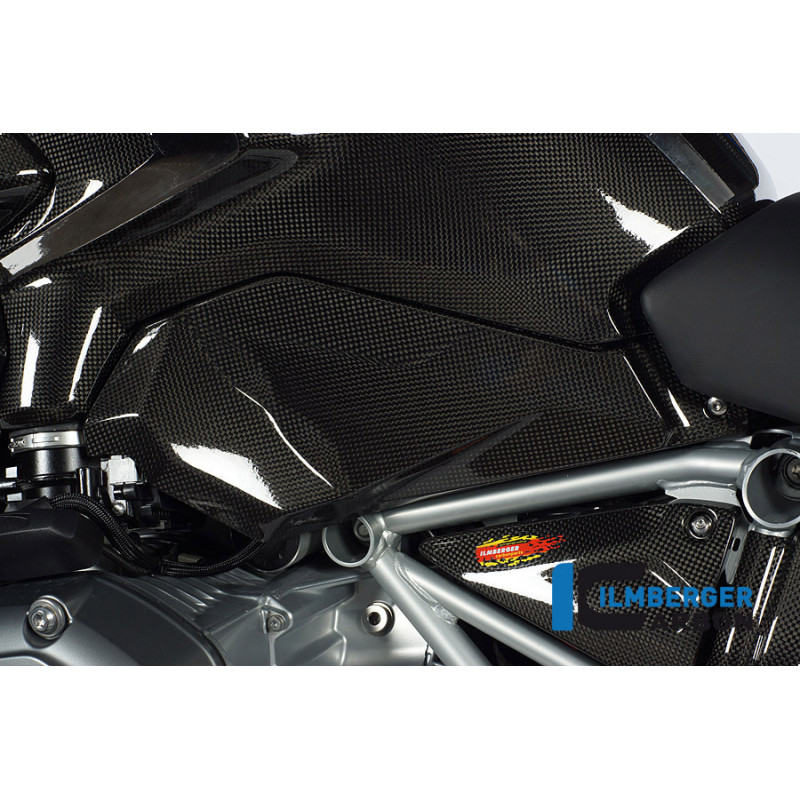 Flanc de réservoir bas gauche (E3) carbone pour BMW R 1200 GS | Ilmberger Carbon