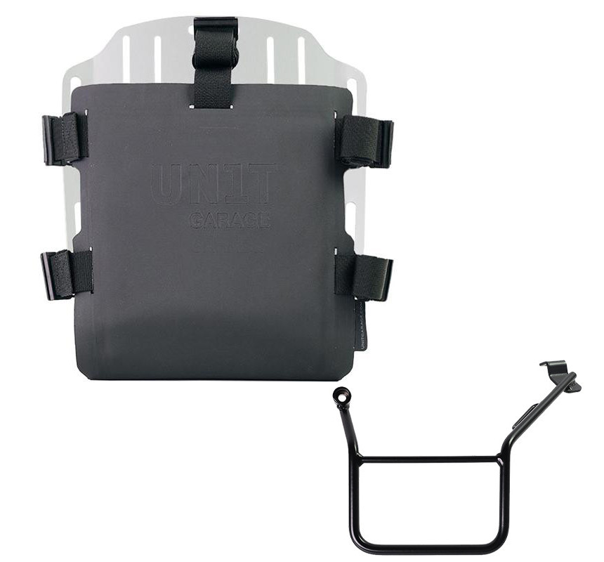 Porte-sacoche réglable en hypalon + support gauche pour F 900GS - L'atelier Bleu Motostore