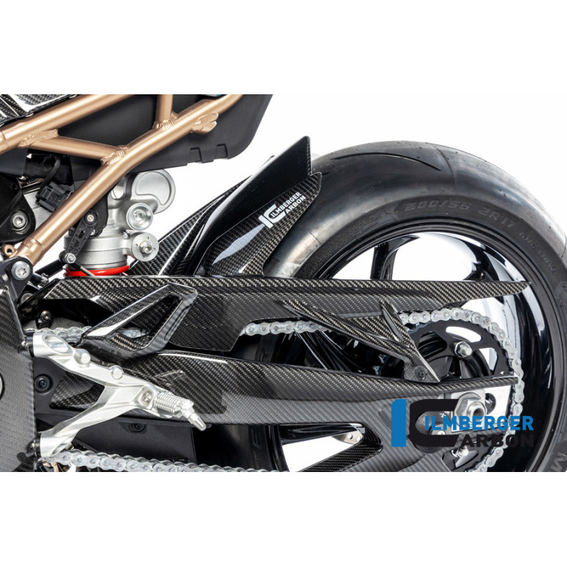 Garde-boue arrière avec protège-chaîne carbone pour BMW S 1000 R (E5+) | Ilmberger Carbon