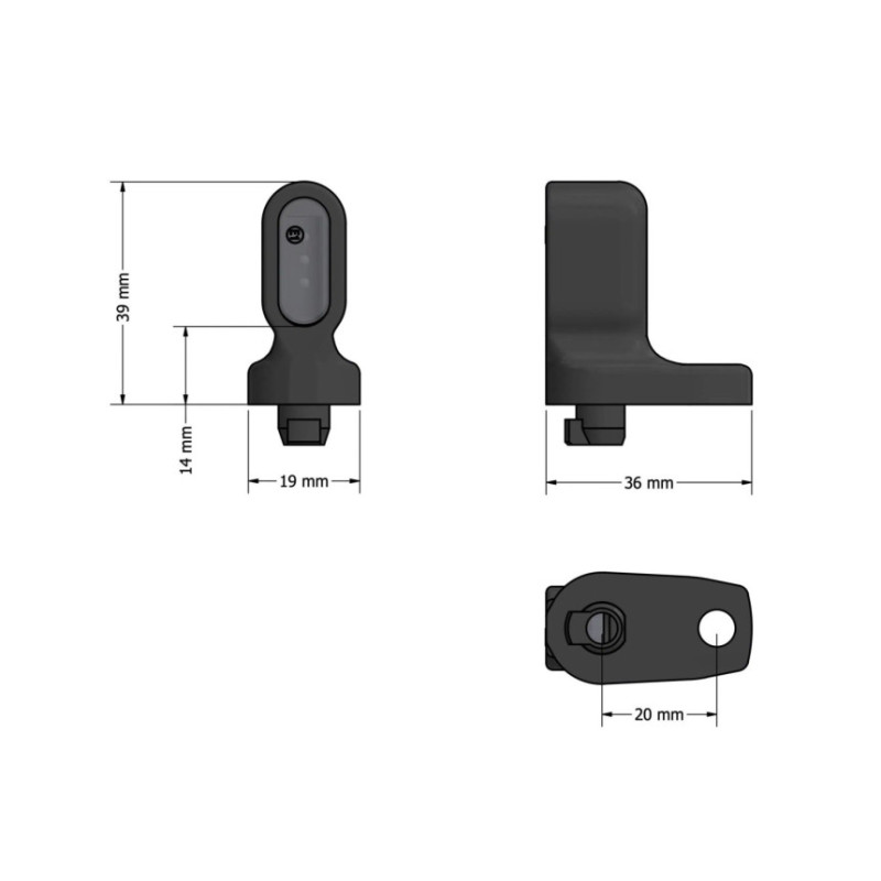 Clignotants One Short avec adaptateur V2 | Motoism
