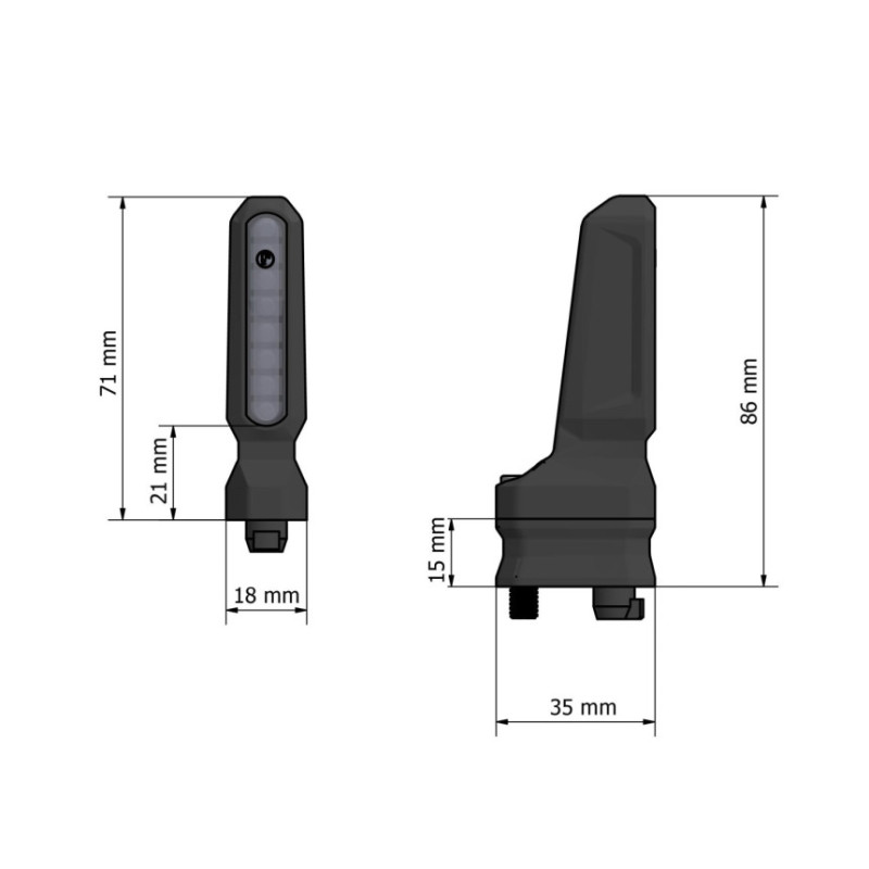 Clignotants ADV Pro à défilement 3in1 avec adaptateur 3in1 V2 | Motoism