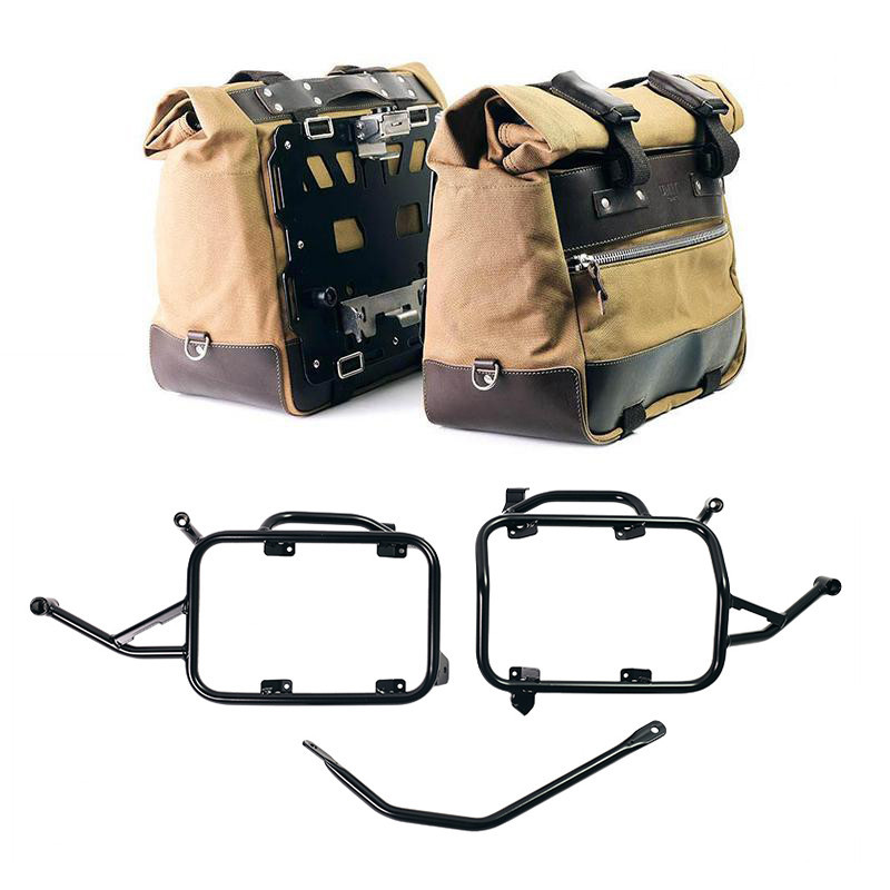 Sacoches latérales Cult en toile 40L-50L + supports verrouillables pour F 900GS - L'atelier Bleu Motostore