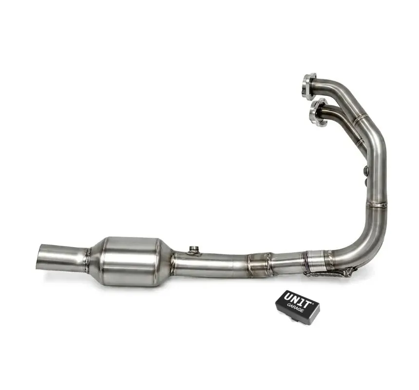 Collecteur racing sans catalyseur avec correcteur voyant pour BMW F 450 GS