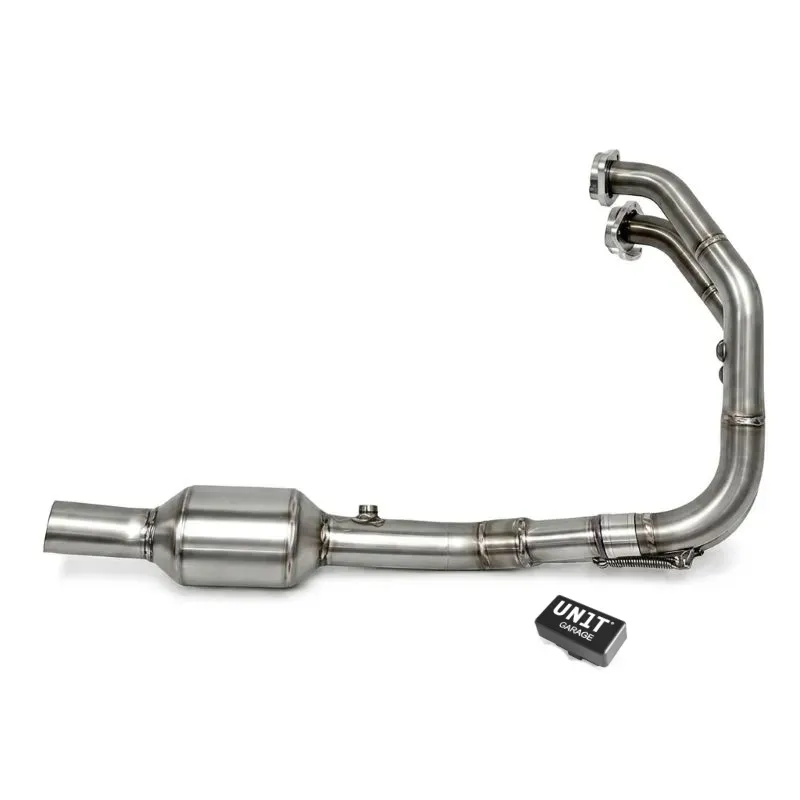 Collecteur racing sans catalyseur avec correcteur voyant pour BMW F 450 GS