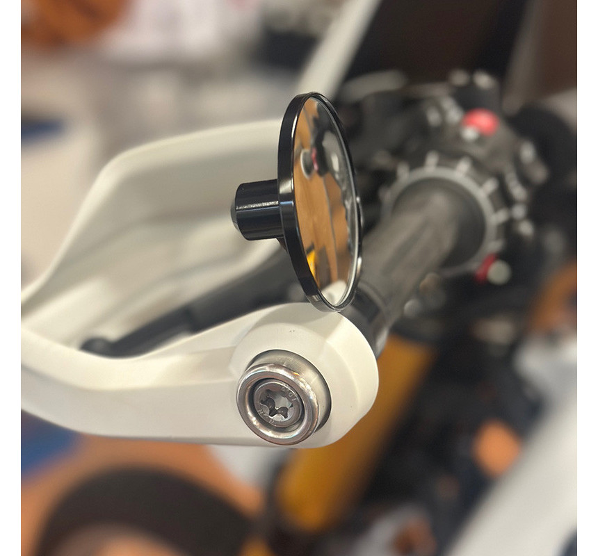 Rear-view mirror for original hand guards - L'atelier Bleu Motostore
