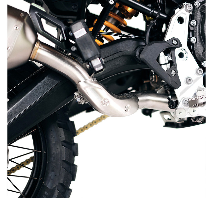 Eliminateur catalyseur en inox pour F 900GS et ADV - L'atelier Bleu Motostore
