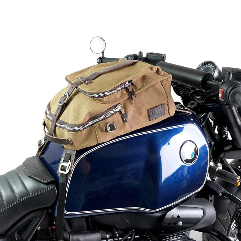 23L canvas tank bag - L'atelier Bleu Motostore