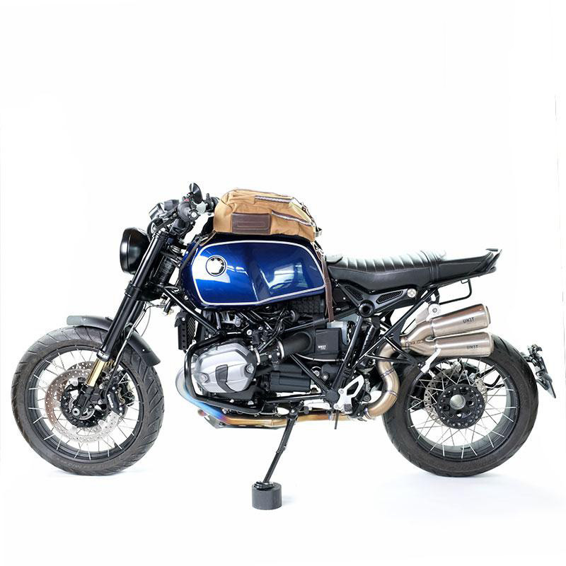 23L canvas tank bag - L'atelier Bleu Motostore