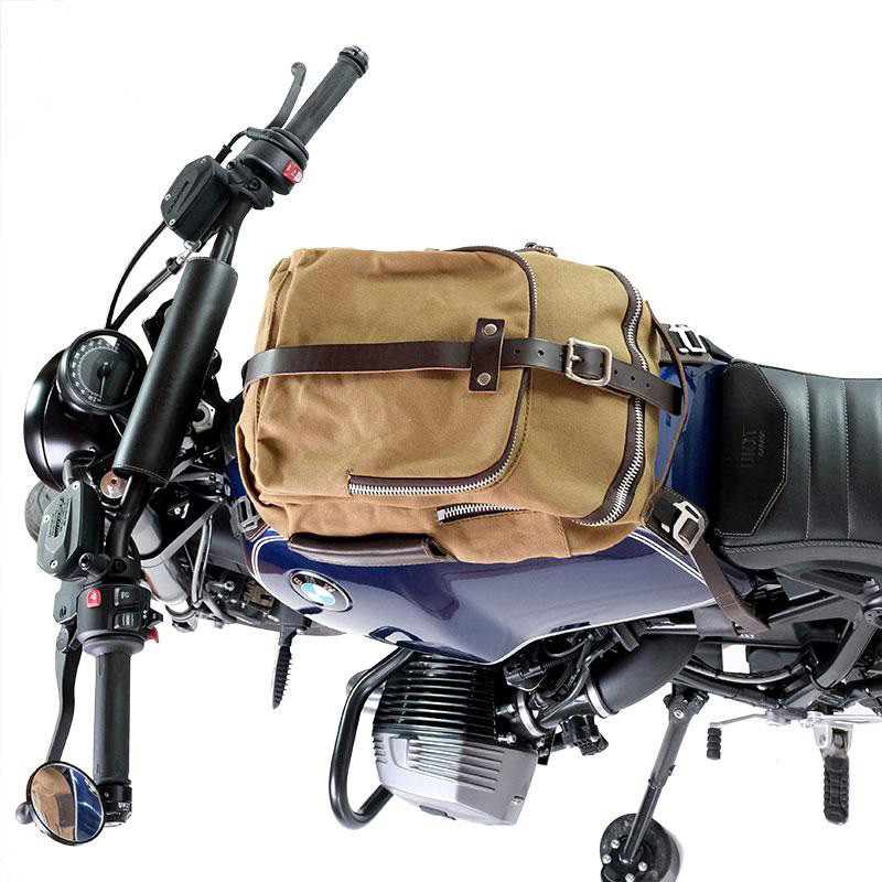 23L canvas tank bag - L'atelier Bleu Motostore