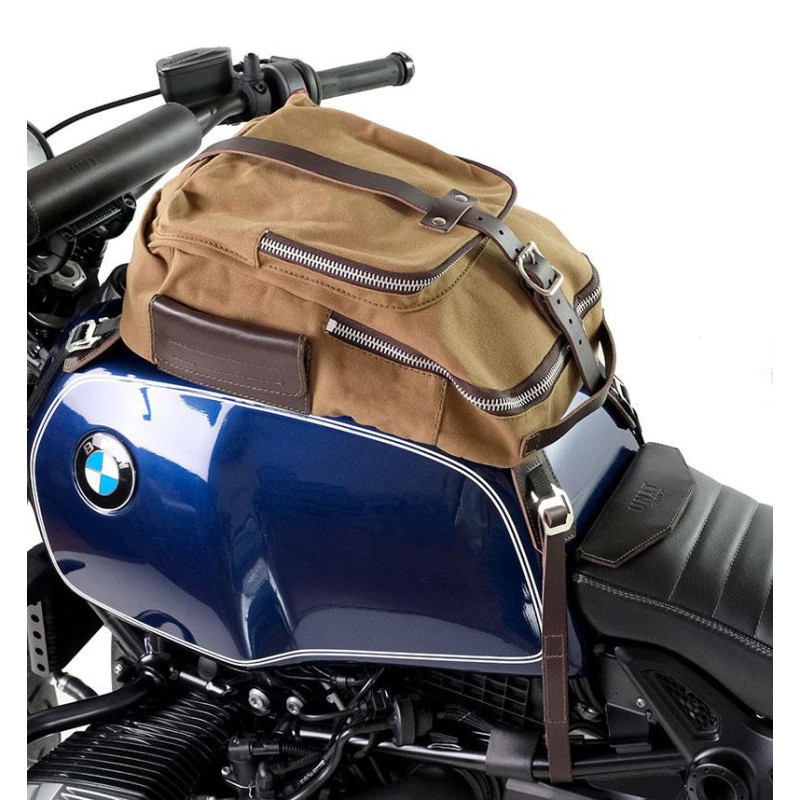 23L canvas tank bag - L'atelier Bleu Motostore