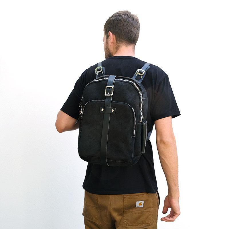 23L canvas tank bag - L'atelier Bleu Motostore