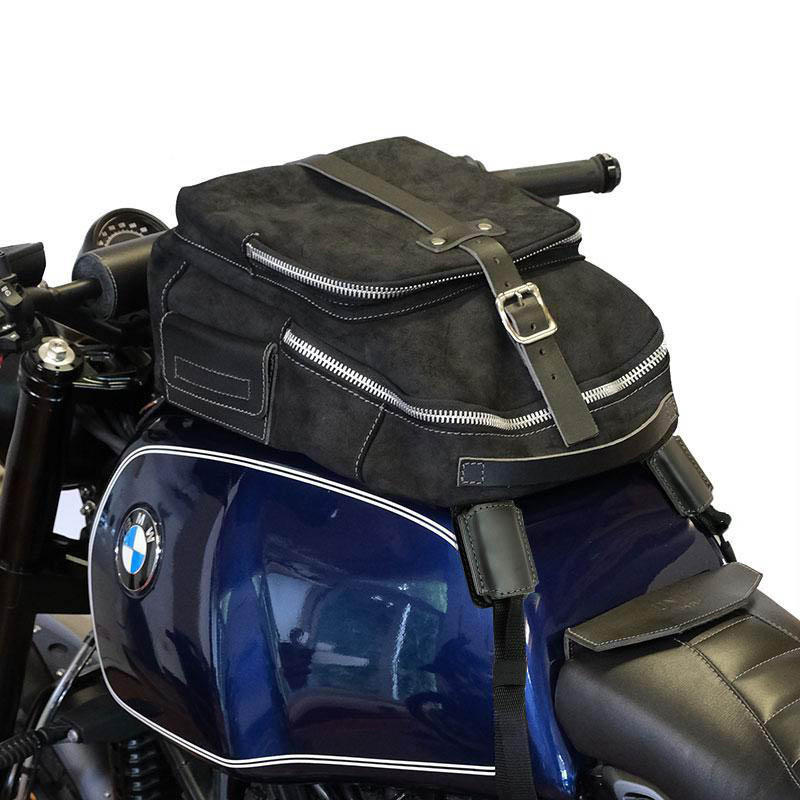 Sacoche réservoir en cuir 23L - L'atelier Bleu Motostore