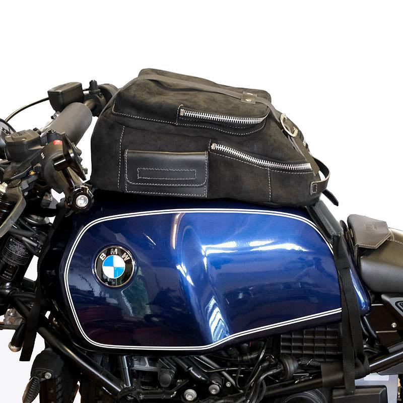 Sacoche réservoir en cuir 23L - L'atelier Bleu Motostore