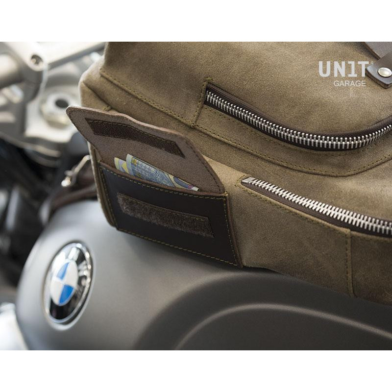 Sacoche réservoir en cuir 23L - L'atelier Bleu Motostore