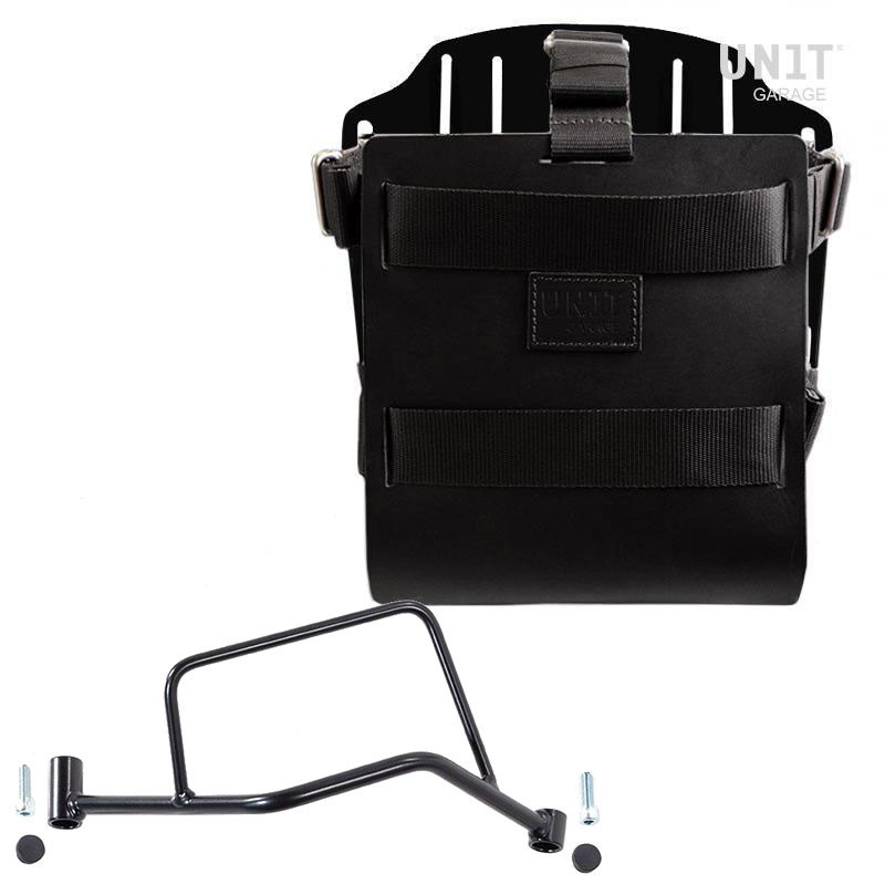10L–14L leather side pannier rack + right-hand bracket for R 1200R and R 1250R – L'atelier Bleu Motostore