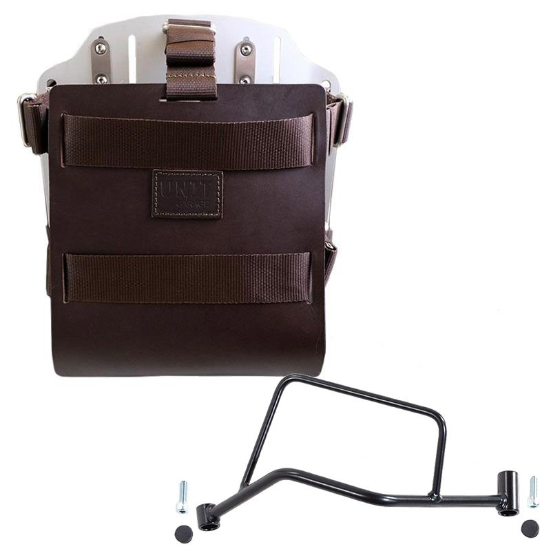 Porte-sacoche latéral en cuir 10L-14L + support gauche pour R 1200R et R 1250R - L'atelier Bleu Motostore