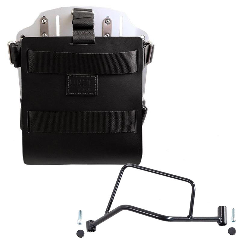 Porte-sacoche latéral en cuir 10L-14L + support gauche pour R 1200R et R 1250R - L'atelier Bleu Motostore