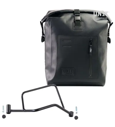 Khali TPU side pannier, 20L–26L, with right-hand mount for the R 1200R – L'atelier Bleu Motostore