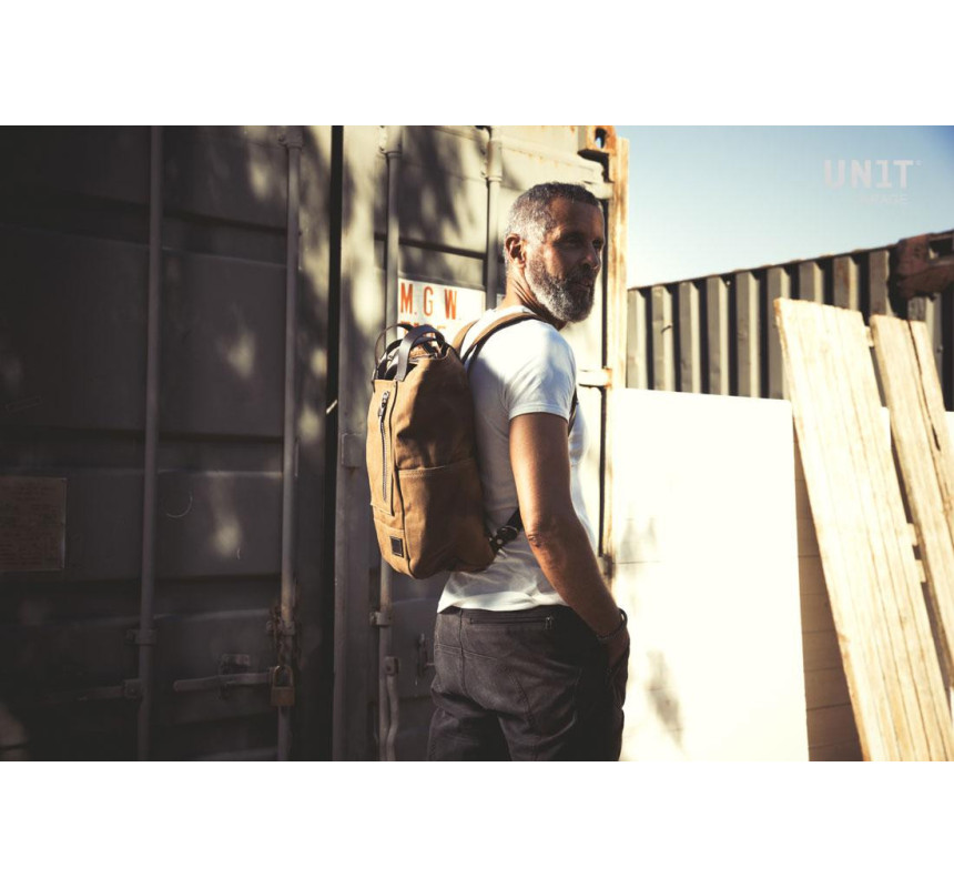 Namib 18L Canvas Rucksack - L'atelier Bleu Motostore